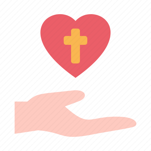 Hand, love, christianity, heart icon - Download on Iconfinder