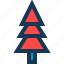 blue, christmas tree, red, tree 
