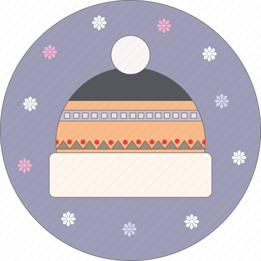 Cap, christmas, coif, snowflakes, winter icon - Download on Iconfinder