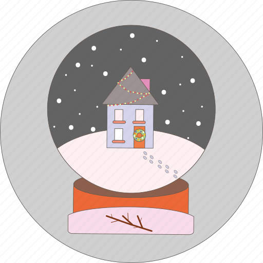 House, snow ball, snowflakes, celebration, decoration, christmas icon - Download on Iconfinder