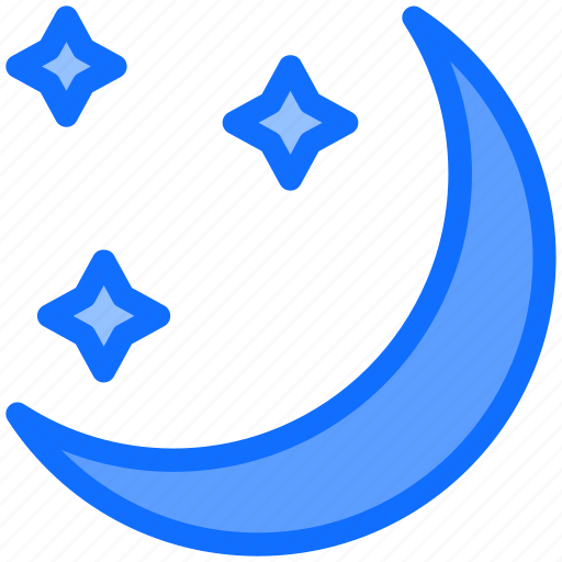 Christmas, moon, stars, night icon - Download on Iconfinder