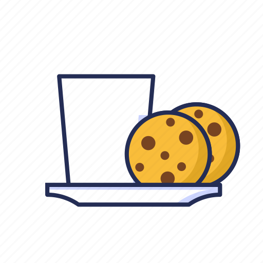 Cookies and milk, cookies, biscuits and milk icon - Download on Iconfinder