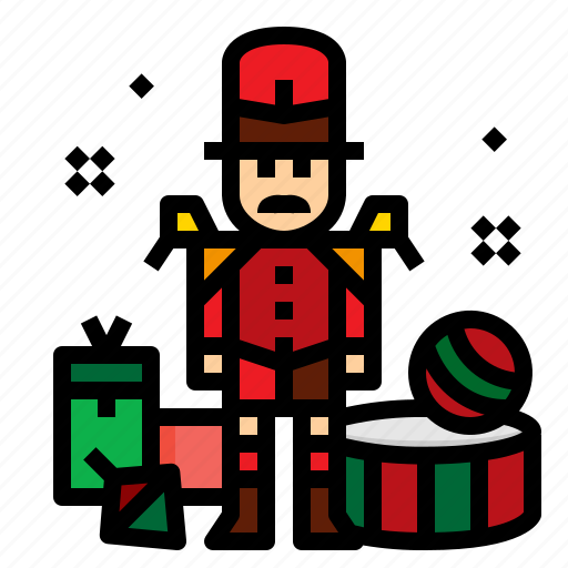 Christmas, drum, soldier, toy icon - Download on Iconfinder