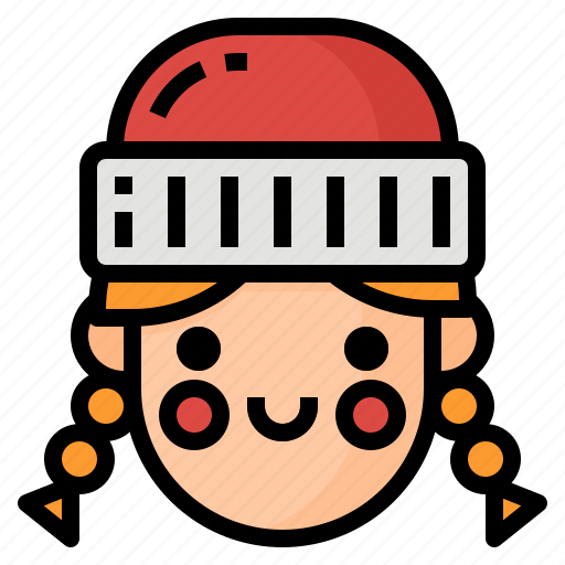 Christmas, girl, hat, winter, xmas icon - Download on Iconfinder