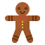christmas, cookie, dessert, gingerbread, man 