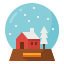 christmas, decorative, globe, ornament, snow 