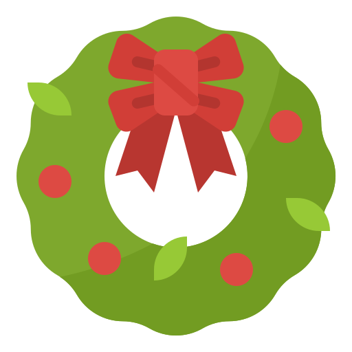 Adornment, christmas, decoration, ornament, wreath icon - Free download