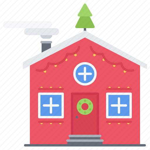 Christmas, decoration, holiday, house, new, winter, year icon - Download on Iconfinder