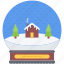 ball, christmas, house, new, snow, tree, year 