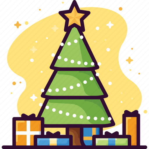 Christmas, gift, holidays, pine, star, tree, xmas icon - Download on Iconfinder