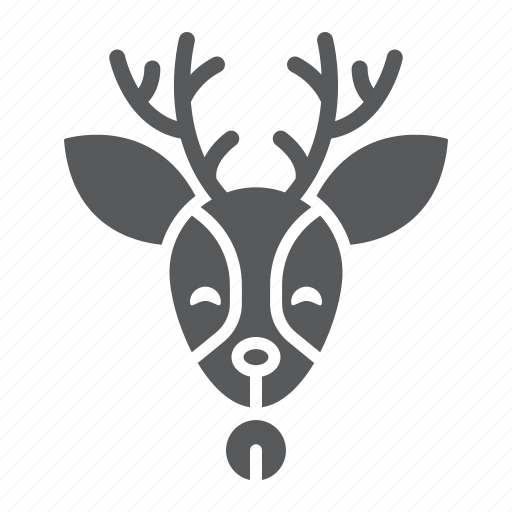 Christmas, deer, head, moose, reindeer, rudolph icon - Download on Iconfinder