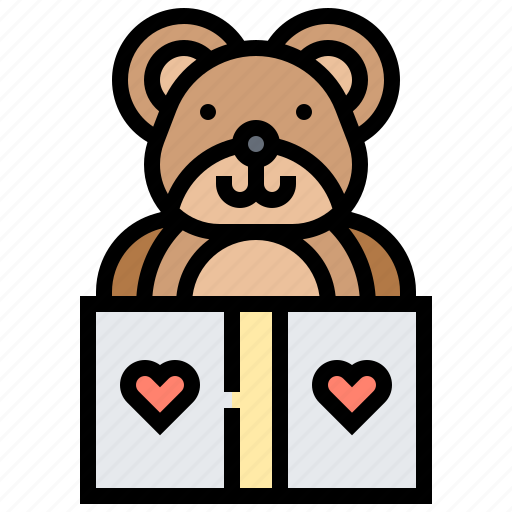 Animal, bear, box, christmas, gift icon - Download on Iconfinder