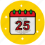 25 december, calendar, christmas, christmas day, holiday 