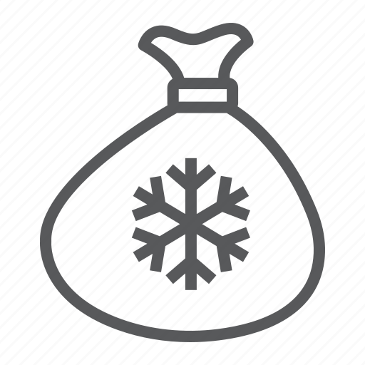 Snowflake, bag, sack, christmas, gift, santa, merry icon - Download on Iconfinder