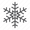snowflake, ice, snow, deoration, merry, christmas, frost