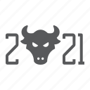 year, ox, new, chinese, 2021 year, bull, zodiac