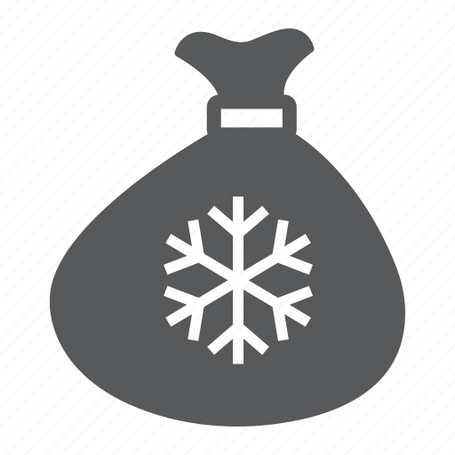 Merry, bag, sack, santa, gift, snowflake, christmas icon - Download on Iconfinder