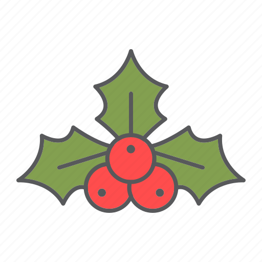 Holly, holy, christmas, tree, xmas, berry, berries icon - Download on Iconfinder