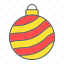bauble, christmas, tree, xmas, ball, decorative