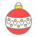 bauble, christmas, tree, xmas, ball, decorative
