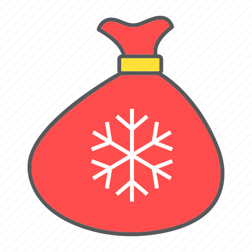 Christmas, merry, gift, santa, bag, sack, snowflake icon - Download on Iconfinder