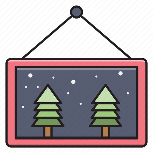 Hanging, christmas, celebration, party, board icon - Download on Iconfinder