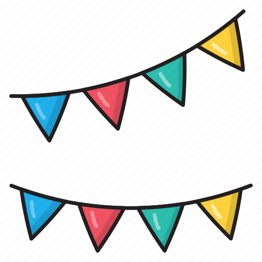 Garlands, christmas, decoration, buntings, party icon - Download on Iconfinder