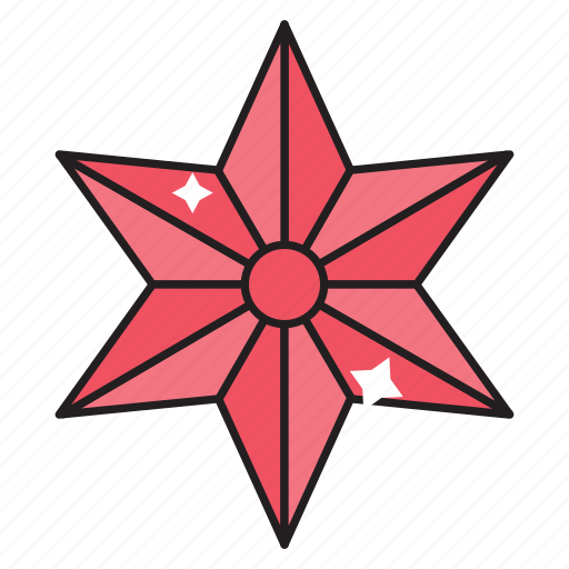 Flower, christmas, decoration, celebration, star icon - Download on Iconfinder