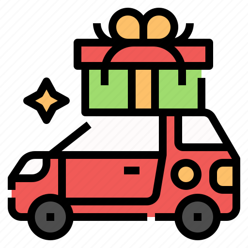 Christmas, package, car, box, gift, present icon - Download on Iconfinder