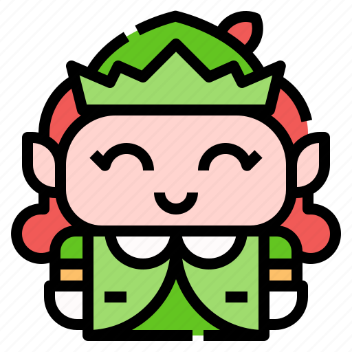 Christmas, avatra, fantasy, costume, girl, elf icon - Download on Iconfinder