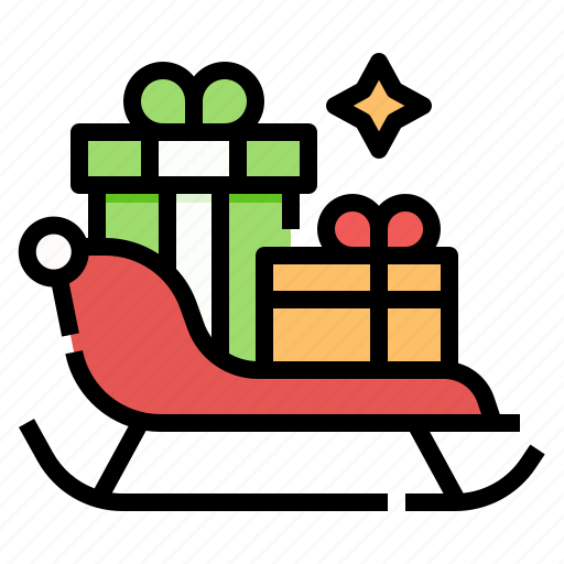 Christmas, winter, transport, sled, sledge icon - Download on Iconfinder
