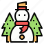 christmas, snow, winter, decoration, snowman 