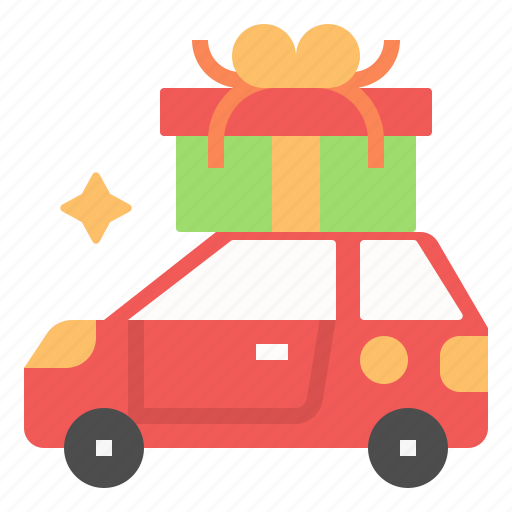 Christmas, package, car, box, gift, present icon - Download on Iconfinder