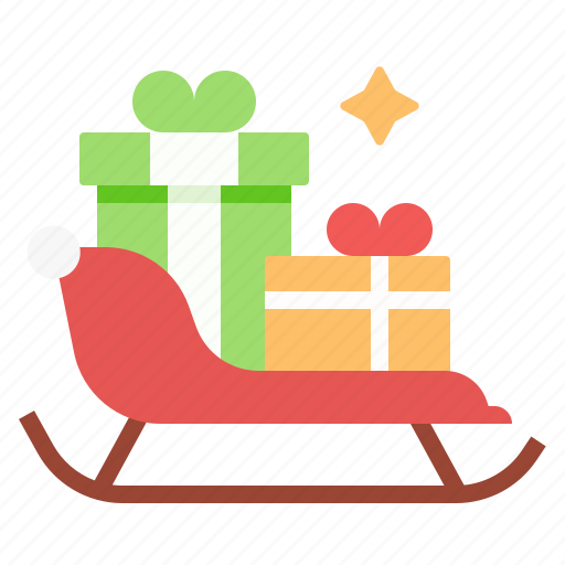 Christmas, winter, transport, sled, sledge icon - Download on Iconfinder