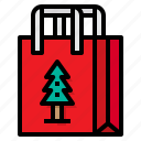 tree, xmas, gift, bag, christmas