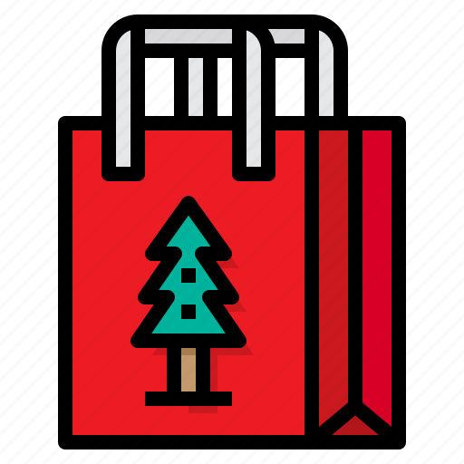 Tree, xmas, gift, bag, christmas icon - Download on Iconfinder
