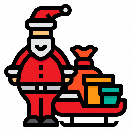 Transportation, claus, sleigh, xmas, christmas, santa icon - Download on Iconfinder