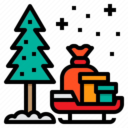 Tree, xmas, gifts, decorations, christmas icon - Download on Iconfinder