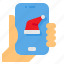 christmas, smartphone, xmas, message, hand 
