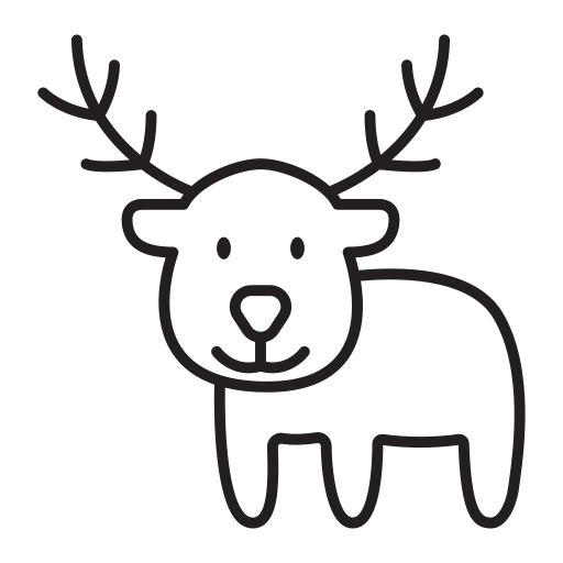 Christmas, celebration, decoration, reindeer, dog icon - Free download