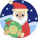 xmas, gift, holiday, winter, snowflake, christmas, santa