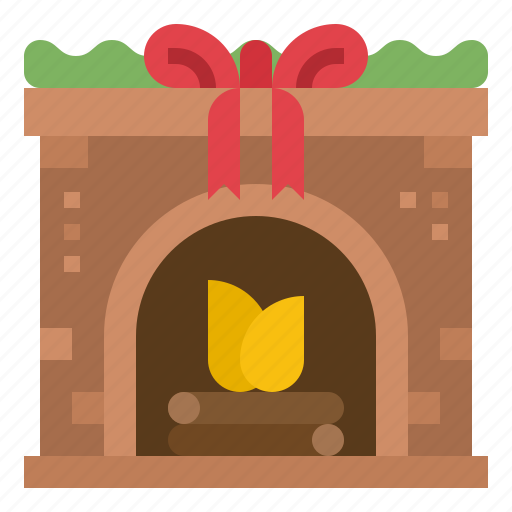 Fireplace, chimney, warm, fire, furniture icon - Download on Iconfinder