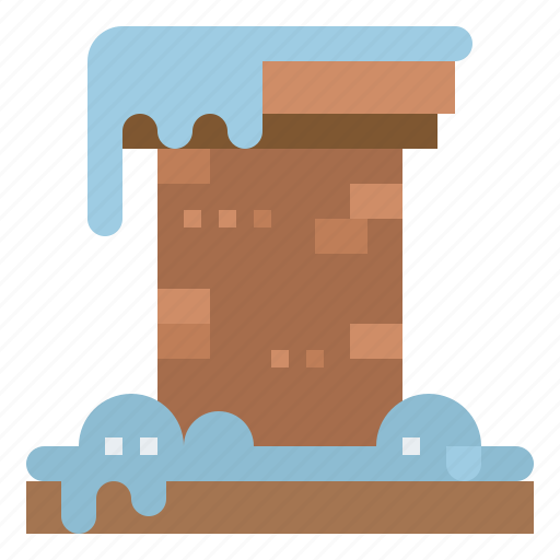 Household, house, chimney, snow icon - Download on Iconfinder