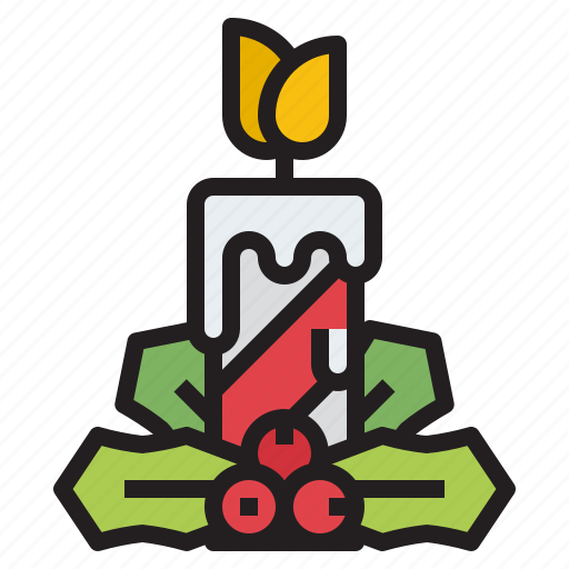 Candle, fire, light, illumination, decoration icon - Download on Iconfinder