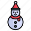 snowman, christmas, winter, snow, xmas, decoration, celebration 