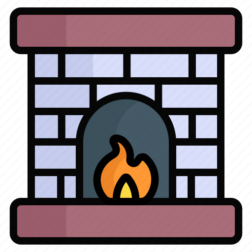 Firehouse, flame, winter, emergency, chimney, house, christmas icon - Download on Iconfinder