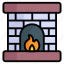 firehouse, flame, winter, emergency, chimney, house, christmas 