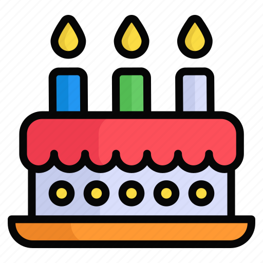 Birthday cake, cake, dessert, sweet, celebration, birthday, wedding cake icon - Download on Iconfinder
