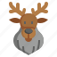 reindeer, christmas, winter, xmas 