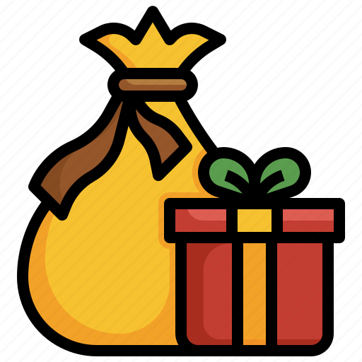 Gift, bag, santa, dift, claus, presents icon - Download on Iconfinder